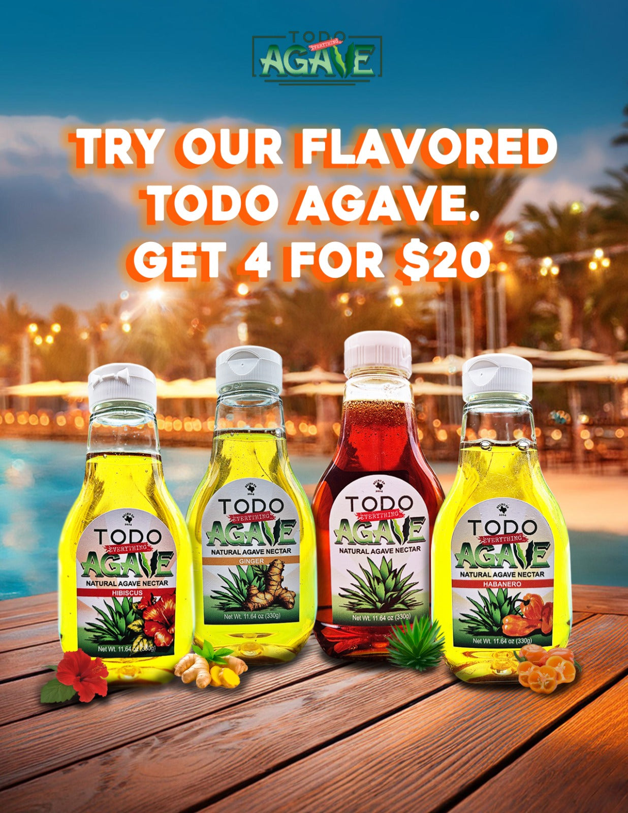 Todo Agave 4-Pack Variety